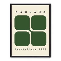 cuadro bauhaus green forms ii