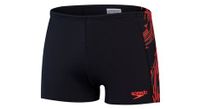 banador speedo tech panel negro   rojo