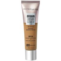 maybelline new york base de maquillaje dream urban cover foundation - 348 cafe au lait para mujer