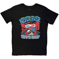 gremlins camiseta never feed after midnight para mujer