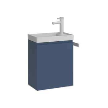 Mueble Para Lavabo  - 40 X 22 X 50 Cm - Azul Petróleo