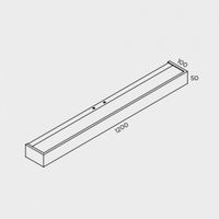 aplique de pared led apolo 40w