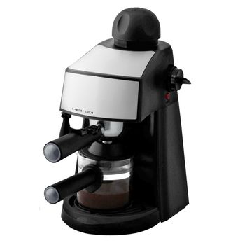 Cafetera Espresso Klack 3,5 Bares 800W - 4 Tazas - Espumador de Leche - Acero Inoxidable