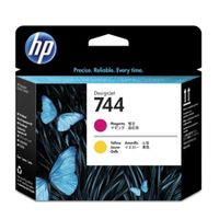 hp 744 magenta and yellow original printhead f9j87a