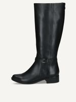 caprice boots black made of leather with block heel size 385