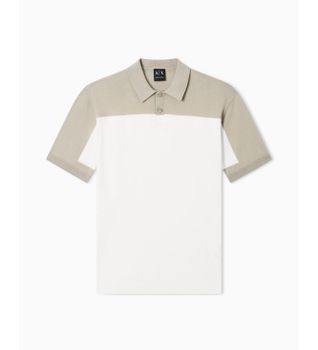A|X Armani Exchange para hombre. XM002151AF22062M1297 Polo Elegant blanco roto (M), Casual, Algodón, Manga corta