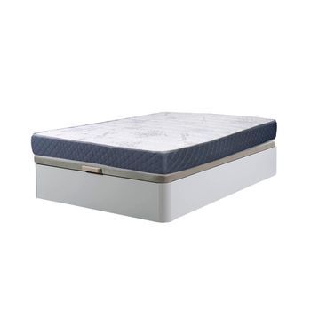 Cama Canape Abatible Atenas Blanco 105x190 Cm + Colchon Viscoelastico De 23 Cm