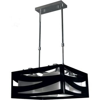 Lámpara de techo cepheus 4xe27 l.39xan.39xal.reg.cm acrílico negro