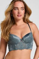 hunkemoller sujetador con aros preformado largo viktoria azul