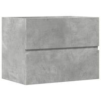 mueble de bano  armario de bano madera de ingenieria gris hormigon 60x385x45 cm