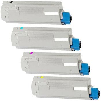 Compatible Multipack OKI C5800dn Printer Toner Cartridges (4 Pack) -43324424