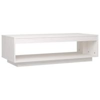 mesa de cafe - mesa de centro de madera maciza de pino blanco 110x50x335 cm