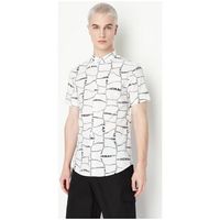 armani exchange camisa manga larga 3rzc04zneaz para hombre
