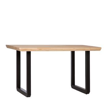 Mesa Extensible Madera De Hevea Klast Home Industrial 150 X 76 Cm - Natural