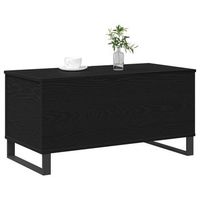 mesa de cafe - mesa de centro - mesa baja roble negro 90 x 445 x 45 cm madera de ingenieria