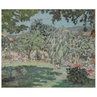 legendarte - cuadro lienzo impresion digital - jardin en dauphine - pierre bonnard - decoracion pared cm 50x60
