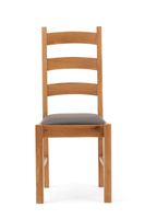 vermont solid oak and grey dining chairs - grey