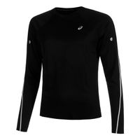 asics road lite-show camiseta de running mujeres-negro