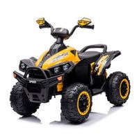 atv electrico chipolino speed con bateria de litio y 2 motores - yellow
