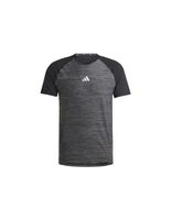 camiseta de fitness adidas gym training 3 bandas hombre negro