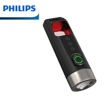 Philips-linterna de seguridad antiespionaje, ligera y fácil de llevar, se puede encender con solo tocar un botón de emergencia, novedad de 2024