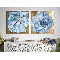 oleo flor con oro 70x70 cms s2 70x3x70 cms