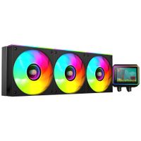 mars gaming ml-visionii360 refrigeracion liquida aio 600w tdp pantalla ips 28 360 bomba 4 gen opti-chamber con base de cobre y microcanales 3x ventiladores 120mm argb infinity mirror