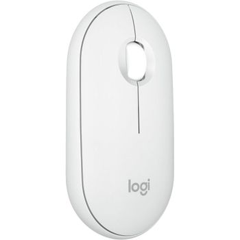 Logitech Pebble Mouse 2 M350s Ratón Inalámbrico Blanco 4000 DPI