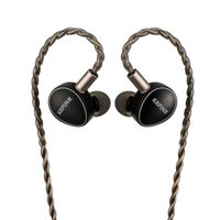 kefine quatio 2dd  2ba auricular hibrido de alta fidelidad iem cable trenzado plateado con interfaz desmontable de 2 pines de 078 mm
