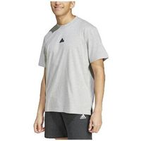 adidas camiseta t-shirt ample gris para hombre