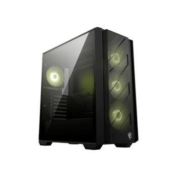 Carcasa de ordenador MSI MAG FORGE 330R AIRFLOW Midi Tower Negro Transparente