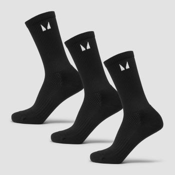 Calcetines para correr de MP (paquete de 3 pares) - Negro - UK 12-14