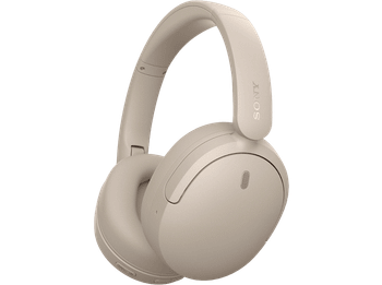 Auriculares inalámbricos - Sony WH-CH735NC, Cancelación ruido/Noise Cancelling, 75h, Carga Rápida, Plegable, Bluetooth, Llamadas nítidas con IA, Crema
