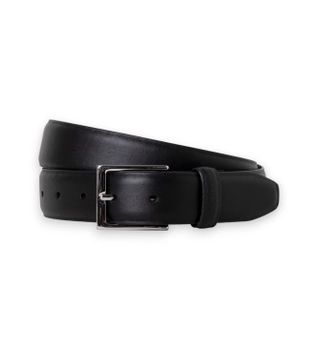 Hackett London para hombre. HM4100066 Cinturón Feather Edge negro (34), Casual, Piel