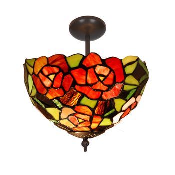 Plafón Bajo De Techo   Tiffany, Luz Indirecta D. 30cm