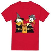 garfield camiseta trick or treat para hombre