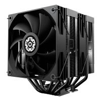 refrigerador de cpu enermax ets-td60d display 2x fan pwm de 120mm 6 tubos de calor lacados de 6mm