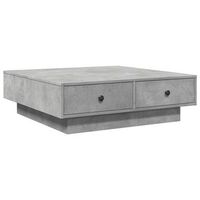 mesa de centro madera de ingenieria gris hormigon 90x90x28 cm vidaxl