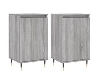 vidaxl aparadores 2 uds madera de ingenieria gris sonoma 40x35x70 cm