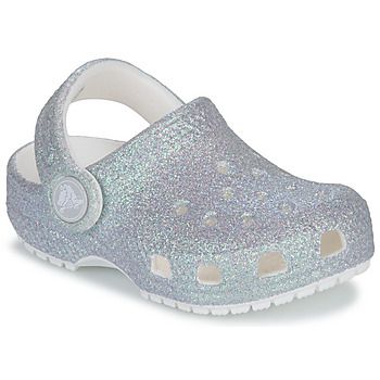 Crocs Zuecos Classic Iridescent Glitter CgT para niña