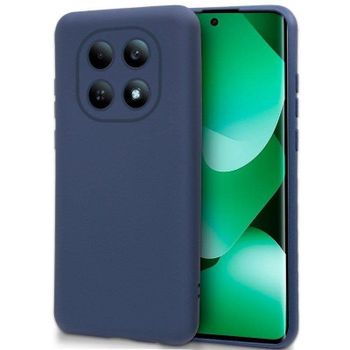Funda para móvil Cool Silicona Flexible Azul Marino Protección Cámara para Xiaomi REDMI Note 15