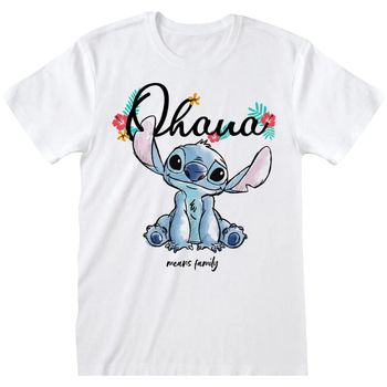 Disney Camiseta Ohana Means Family para mujer