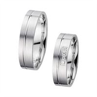alianzas oro blanco con diamantes ancho 55 mm