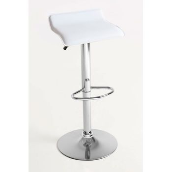 Pack 2 Taburetes Tim De Polipiel 85*39*39 Cm - Blanco