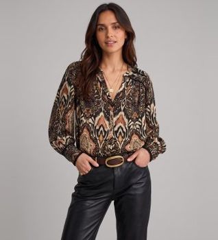 BA&SH para mujer. 1H26ZOLI Camisa Zolie multicolor (34), Casual, Viscosa, Manga larga