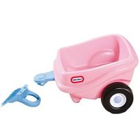 remolque de juguete color rosa marca little tikes