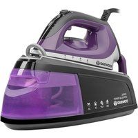 daewoo sda1589 steam generator iron - black purple  silver black