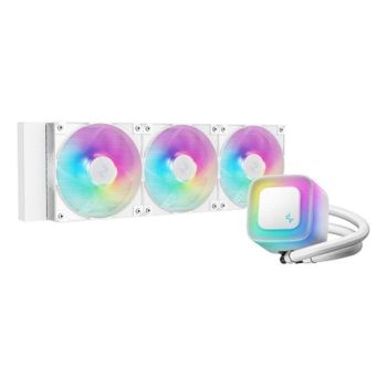 Refrigeración líquida DeepCool LE360 WH V2 3x12cm PWM RGB Blanca Intel/AMD