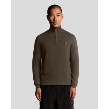 Lyle & Scott Jersey KN2112VC CTTN MERINO QRTR ZIP JUMP-X863 ESPRESSO para hombre