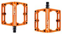 pedales planos deity black kat naranja